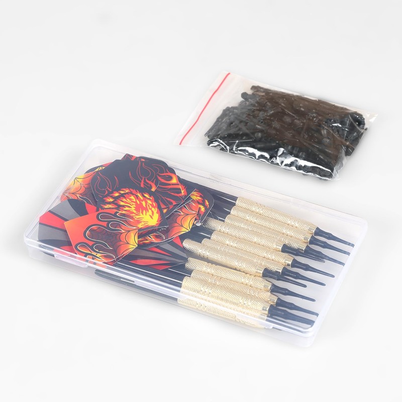 KIKIGOAL 12 Pieces Soft Tip Darts With 24 Pieces Tails