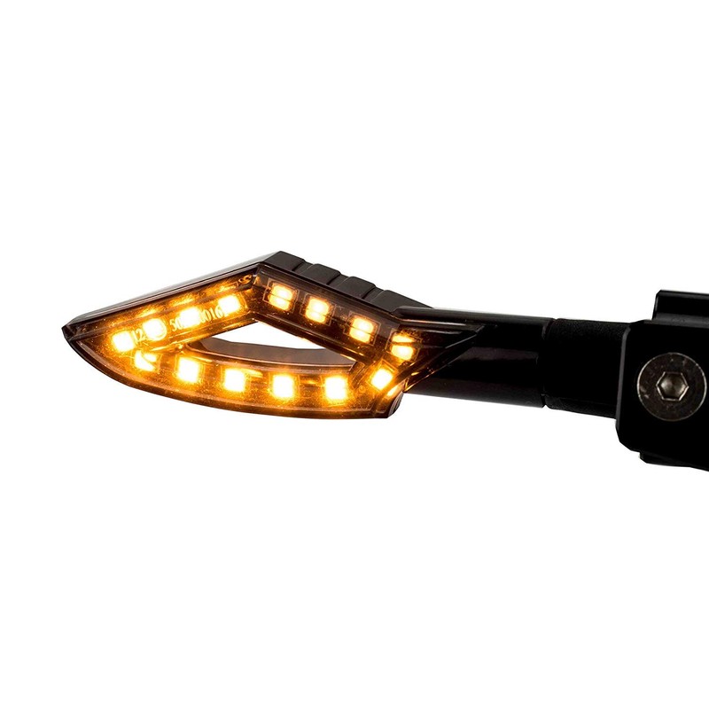 12 V LED Motorcycle Mini Indicator Tinted Glass E-Approved Pack