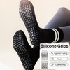 INITIAL LEAF Pilates Socks With Grips For Women Grippy Yoga