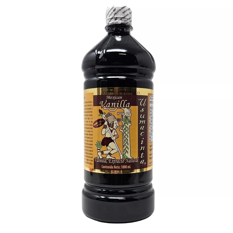 Usumacinta Vanilla Pure Amber 33.8oz Vanilla Extract - Made in