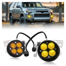 HECASA LED Fog Lights Pair Compatible with 2012-2023 Toyota Tacoma & 10-22 4Runner & 14-22 Tundra Fog Lamps (Left&Right)