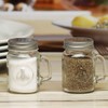 Circleware Honey Bee Mason Jar Mug Glass Salt and Pepper