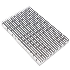 Audio Fan Heatsink Aluminum Heat Dissipation Plate Cooling Efficiency Air Cooling Fin Approx. 3.7 x 5.9 x 0.6 inches (93 x 150 x 150 x 15 mm), Silver 1 Piece