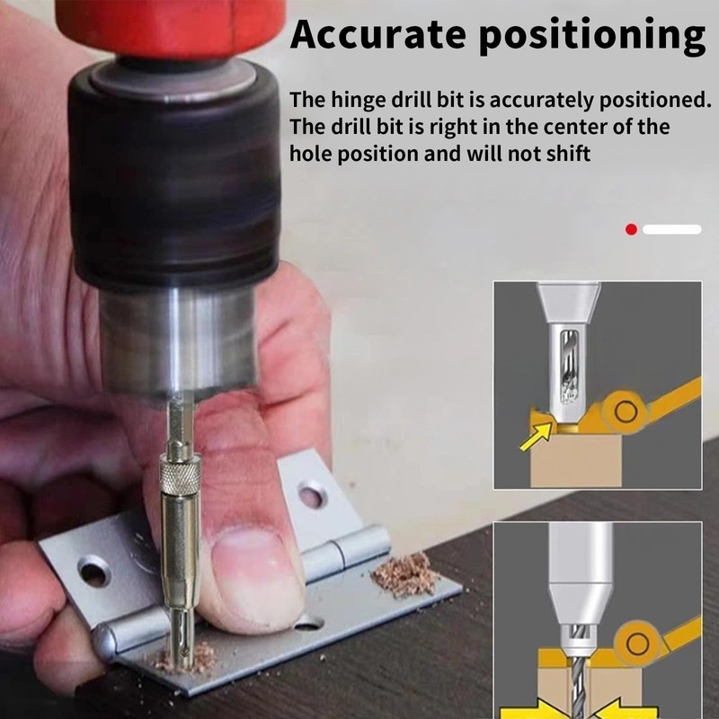 3 Pcs Upgrade Hinge Drill Bit Set, Drill Bits Set,