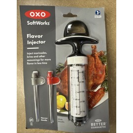OXO SoftWorks Flavor Injector for Meat & Poultry BPA-Free Narrow & Wide Needles
