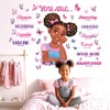 DECOWALL SG2-2502 Black Girl Magic Wall Stickers - Afrocentric Decals