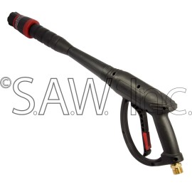 Simpson 7108165 Simpson Dial-N-Wash 4500 PSI 6.6 GPM Trigger Gun with M22 Inlet/Outlet