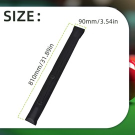 Flylin 2Pcs Pool Cue Case, Pool Cue Stick Case with Adjustable Shoulder Strap, 32 Inches Long Snooker Storage Carrying Bag for 1/2 Billiard Cue Stick Case