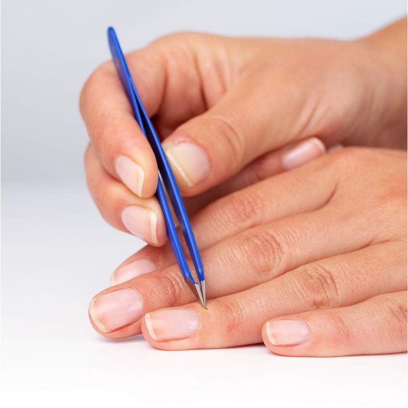 Remos Combination Tweezers Slanted / Pointed with Double Function Stainless
