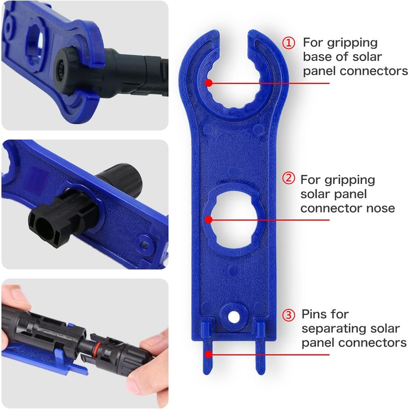iSunergy Solar Panel Crimping Tool,Crimping Tool Kit with 10PCS Connectors