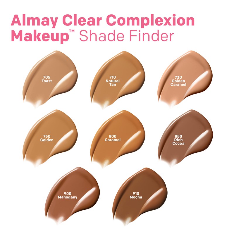 Almay Clear Complexion Acne Foundation Makeup with Salicylic Acid, Medium