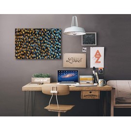 Lantern Press Close Up of Many Bees on a Honeycomb, Photography, (24x36 Wrapped Canvas, Wall Decor, Artwork)