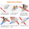Linkstyle 10PCS 10 AWG Gauge T-Type Wire Connector Nut Kit,
