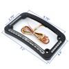 HTTMT- Dual LED Curved Motorcycle License Plate Frame w/Turn-Signal,Brake Light