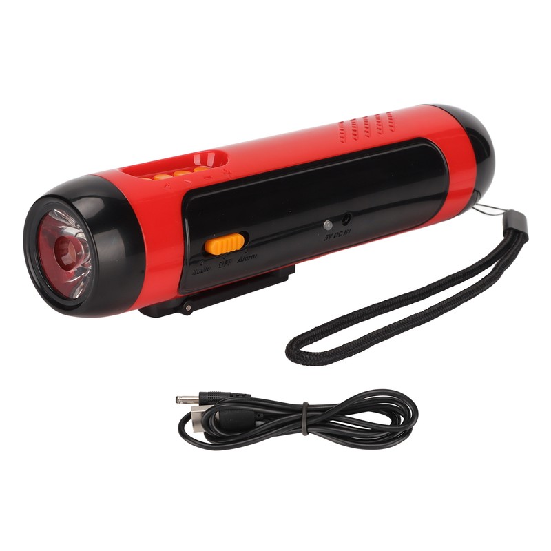 JX‑502 Emergency Flashlight 3W Strong Light LED Hand Crank Flashlight