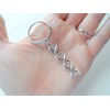JewelryEveryday DNA Molecule Double Helix Keychain, Science Keychain