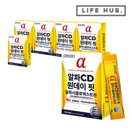 LifeHerb Alpha CD One Day Fit Alphacyclodextrin 6 boxes (3g x 84 packs) / 라이프허브 알파CD 원데이 핏 알파시클로덱스트린 6박스(3g x 84포)