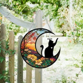 GUMITOON Diamond Art Kits for Adults-Hanging Cat Full Drill Diamond Dots Paintings for Beginners, Round 5D Paint with Diamonds Pictures Gem Art Painting Kits DIY Crafts Kits QCY-105