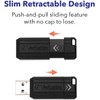 Verbatim Pinstripe 32 GB USB 2.0 Flash Drive, Black 49064