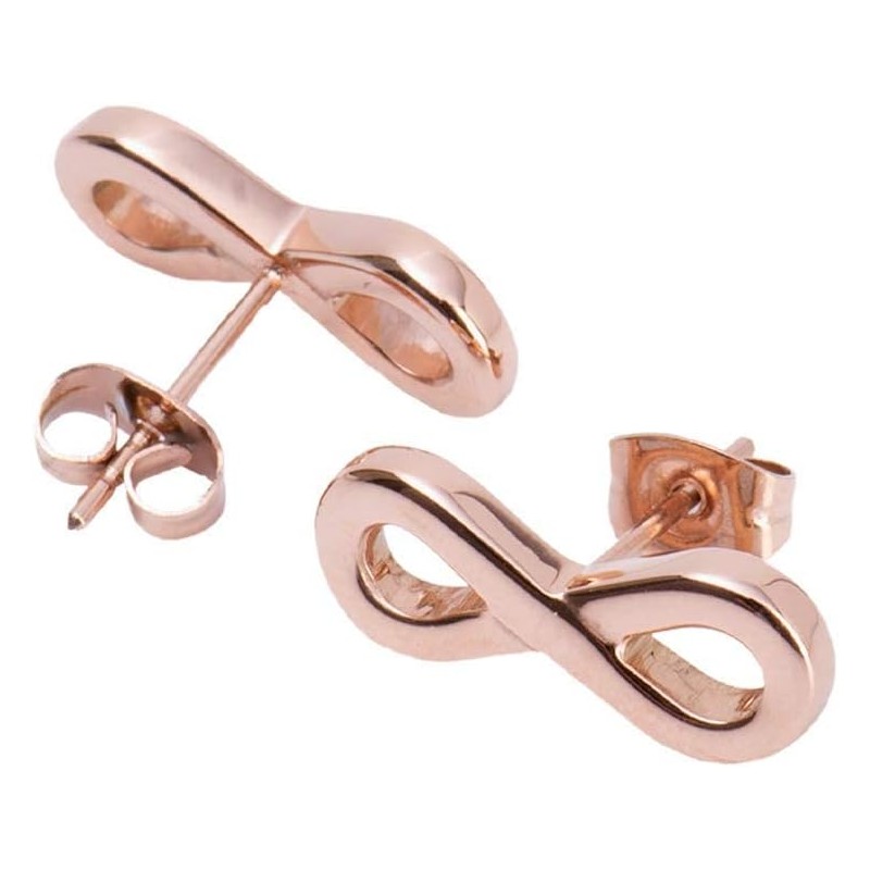 LuckyLy Set Joyería para Mujer Acero Inoxidable Baño Oro Rosa