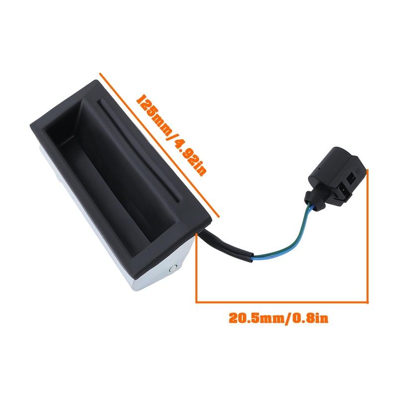 VGOL 1 Piece Tailgate Lock Micro Switch Button Handle Replacement