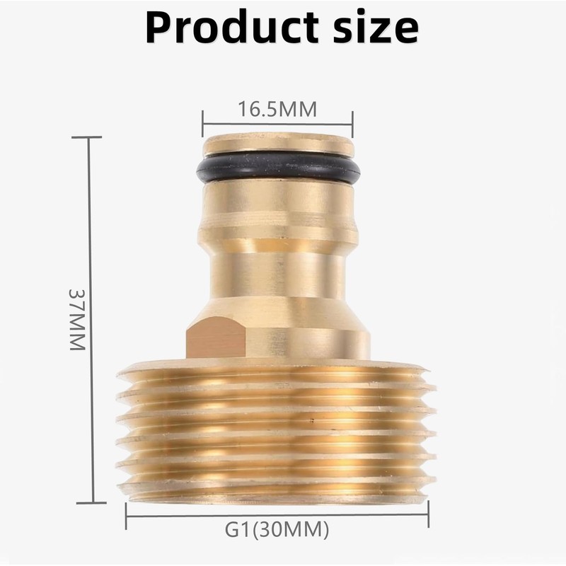 1 Inch Male Thread Brass Quick Coupling Tap Adapter with