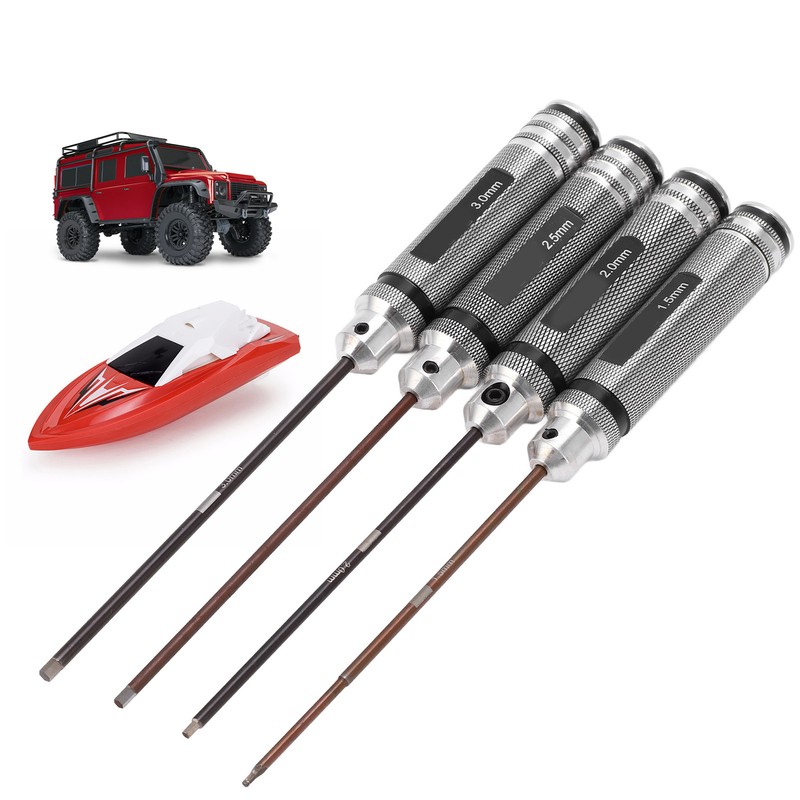 4Pcs RC Repair Screwdrivers Hex Screwdriver Kit Installation and Maintenance