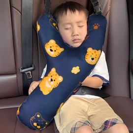 Kids Travel Pillow Car Seat Belt Head Neck Support Cushion Soft Y-Shaped Headrest Sleeping Pillow Universal Car Seat Belt Cushion Adjustable Car Seat Strap Cover Pad Protector for Car Travel Journey