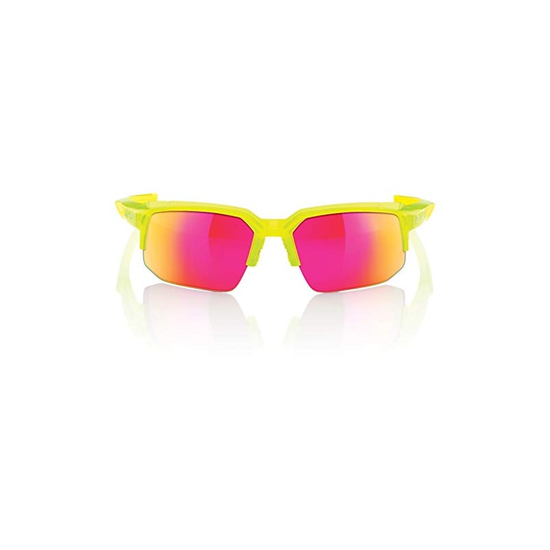 Inconnu 100% speedcoupe Sunglasses Unisex Adult, Yellow/Pink