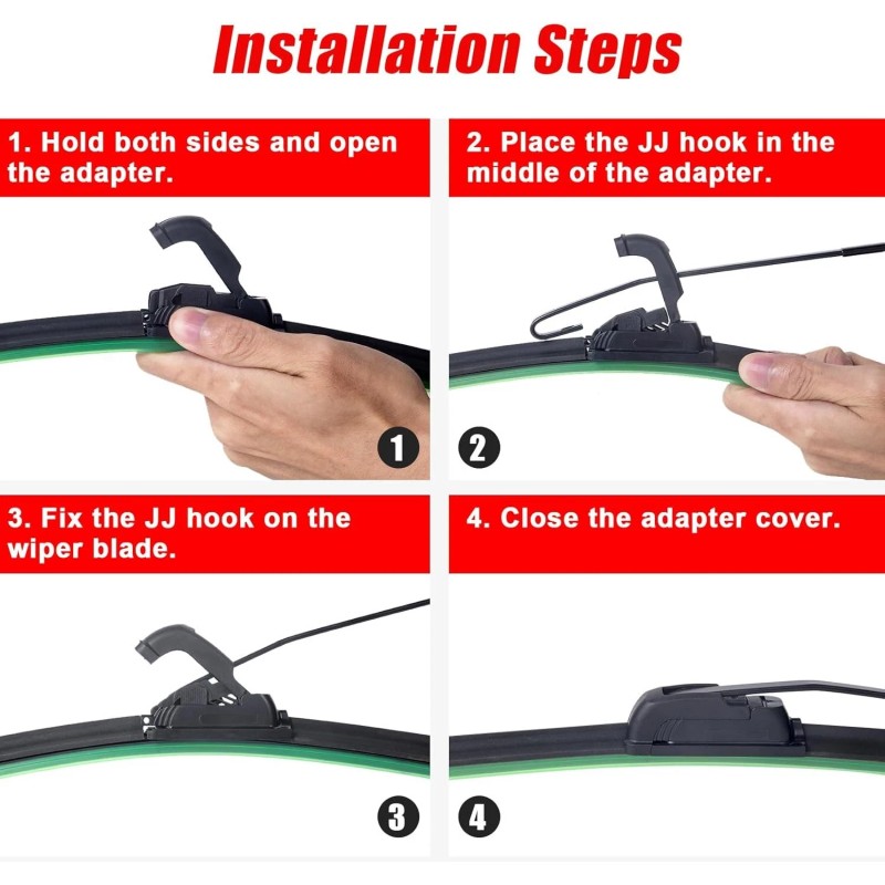 OFIG UTV Wiper Kit Hand Operated Manual Windshield Compatible with...