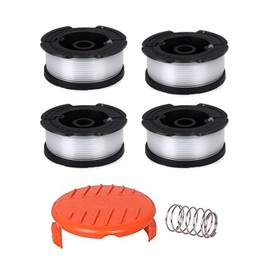 Strimmer Spool,Trimmer Line Spools Compatible with Black and Decker Grass Strimmers,30ft 1.65 mm Autofeed Replacement Spool for Reflex Strimmer AF-100 ST5530-GB GLC3630L20-GB BESTA530-GB (4PCS+1 Cap)