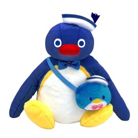 Nakajima Corporation Tuxedo Sam x Pingu Plush Toy S 209931-25 H 24 x W 26 D 14 cm
