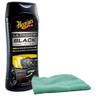 Meguiar's Ultimate Black Plastic Restorer (12 oz) Bundle with Microfiber