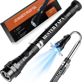 Gifts for Dad, Birthday, Father's Day Gift for Dad, Multifunctional Pick-up Tool with LED and Telescopic Magnet, Christmas Gifts for Dad, Gifts for Dad.