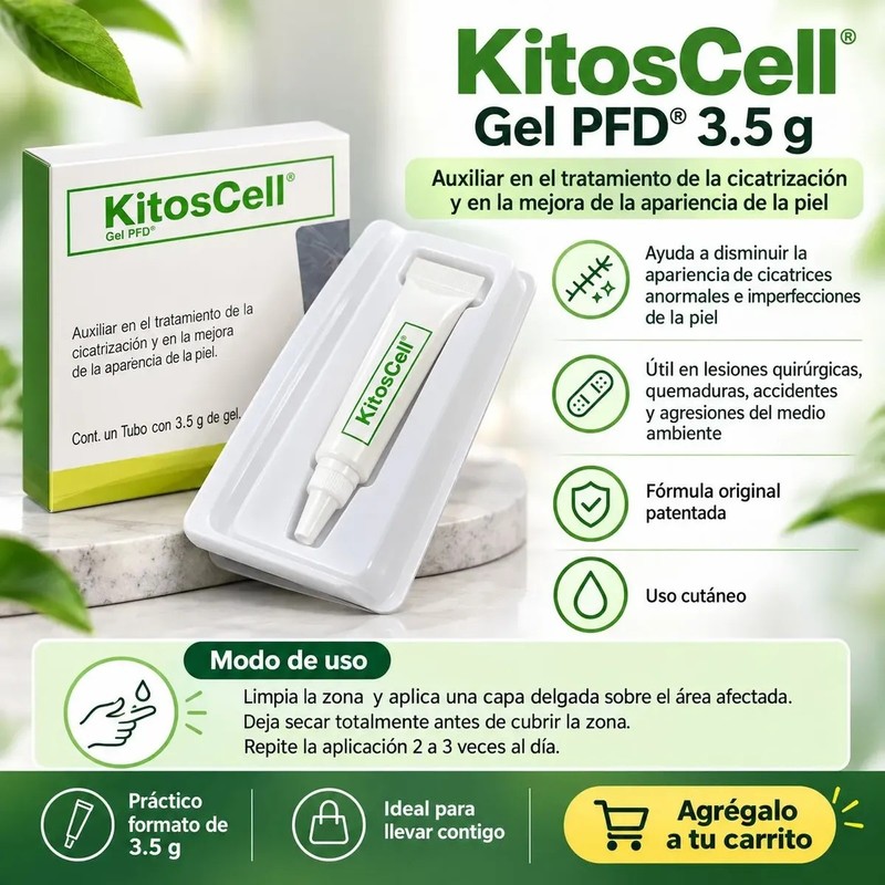 Crema Para Cicatrices Y Acné Kitoscell 3.5 Gr Original