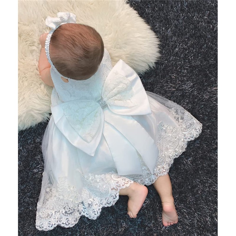 Vestido de bautizo para niñas, vestido formal para fiesta de