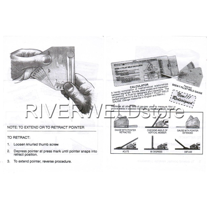 Skew-t Fillet Weld Gauge Gage Welding Inspection