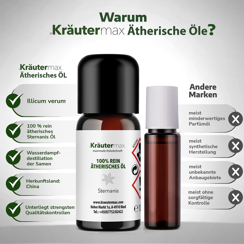 Kräutermax Star Anise Essential Oil 1 x 10 ml