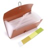 3 Pack 13 Pocket Check Bill Folder, Expandable Coupon Currency