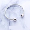 Flexible Twisted Wire Cable Open Cuff Bangle Bracelet for Men