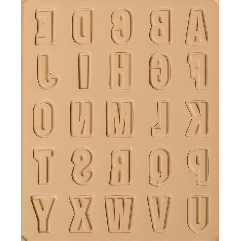 Heyda Stamp Set "Letters & Numbers 2" White