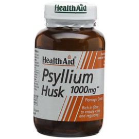 HealthAid Psyllium Husk, Fibre, 1000mg 60 Vegan Capsules