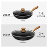 MICHELANGELO Nonstick Frying Pan with Lid, 8 Inch Frying Pans