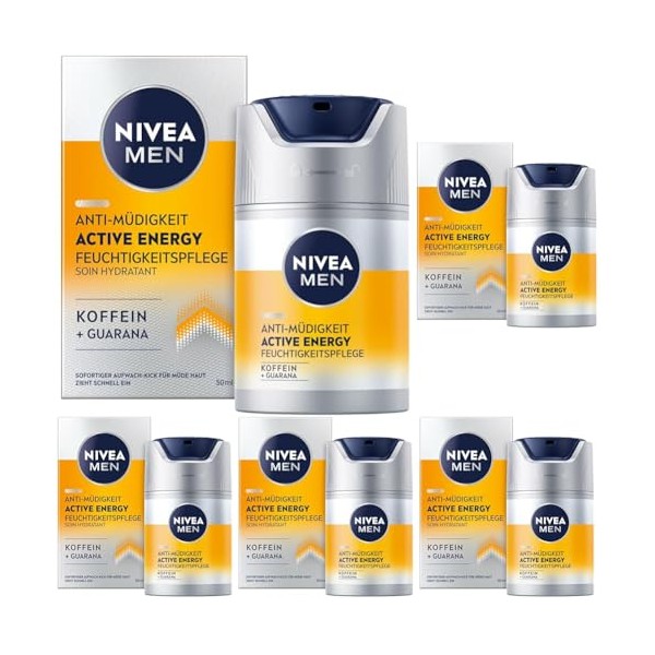 NIVEA MEN Active Energy Gesichtspflege Creme (50 ml), revitalisierende Gesichtscreme
