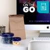PLASTICPRO Deli Containers Clear bottom With blue Top Twist on