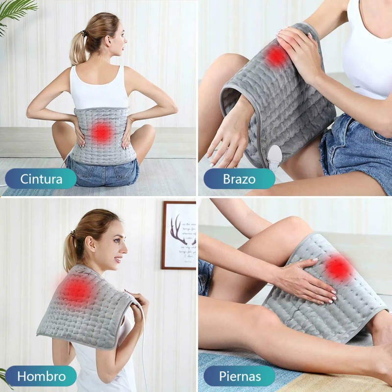 Compresa Caliente Eléctrica 9 Niveles Temperatura 60*30cm