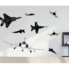 Wall Decal for Home Decor - Fighter Airplane