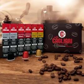 Cagliari Italian Coffee Espresso Pods – Compatible with Nespresso Original Machine | Premium Espresso Blends | 60 Capsules (Variety pack)