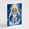 Caroline's Treasures English Foxhound My Angel Greeting Cards Pack of