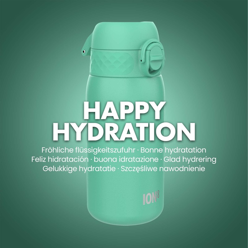 Ion8 Stainless Steel Leakproof Water Bottle - 14 oz/400 ml